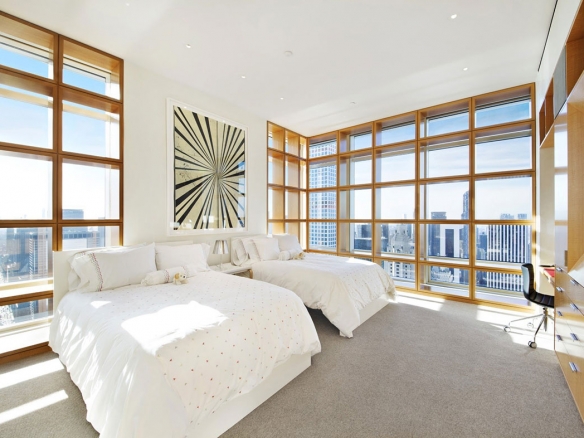 Luxury apartment bay view